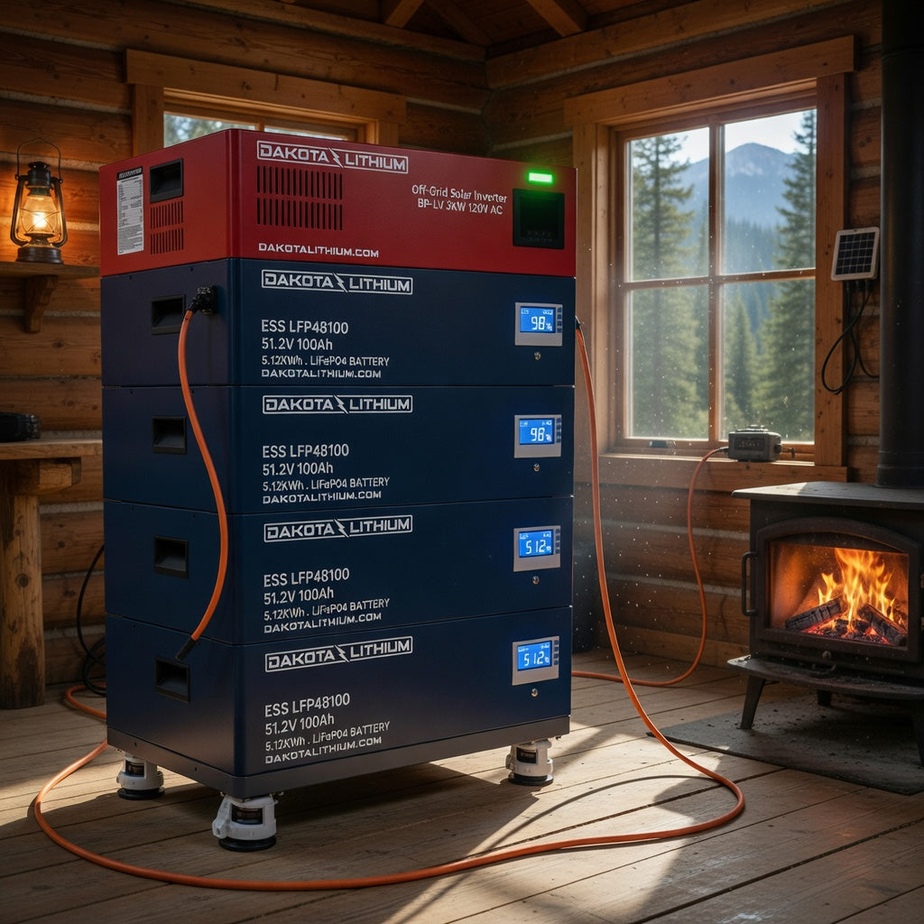 Dakota Lithium ESS48400 home backup battery installed indoors
