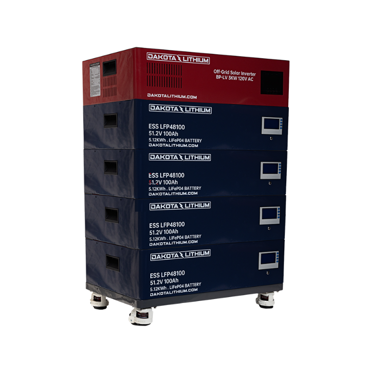 Dakota Lithium 100Ah LiFePO4 battery module angled view