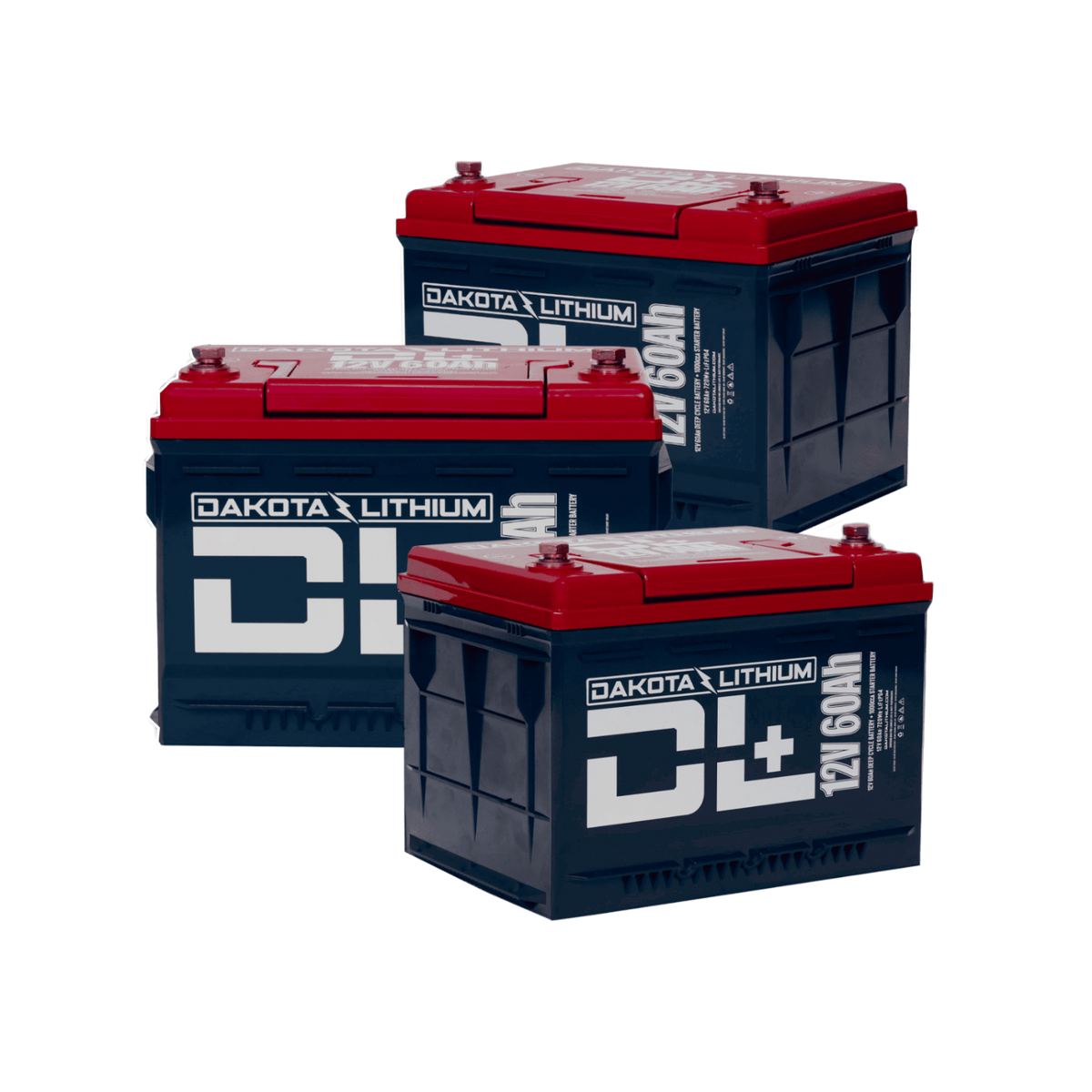 Dakota Lithium 36V RV battery bundle with three 12V 60Ah LiFePO4 batteries