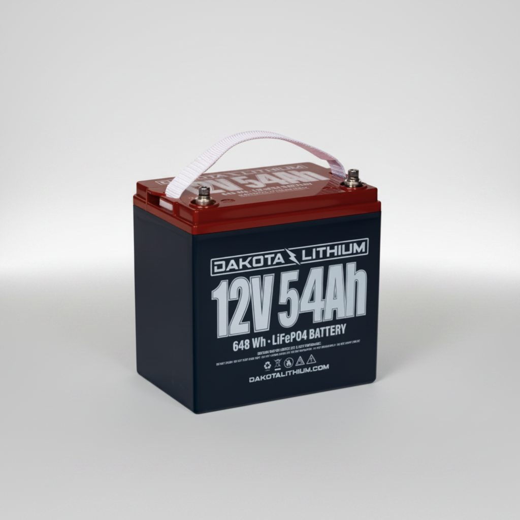 Dakota Lithium 12V 54Ah LiFePO4 battery for vans and RVs