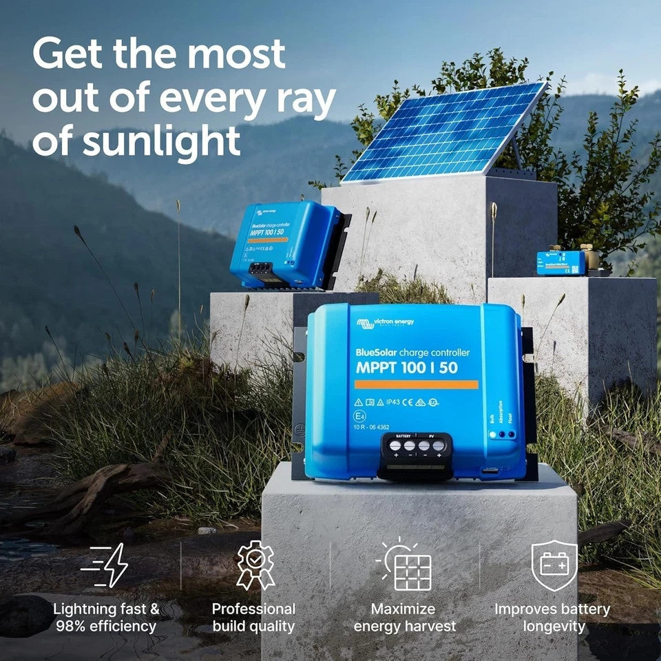 Victron SmartSolar MPPT 100/50 solar charge controller with Bluetooth