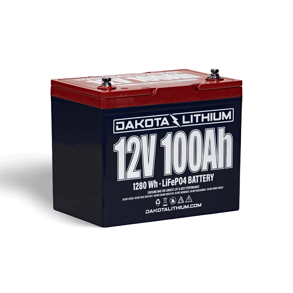 Dakota Lithium 12V 100Ah LiFePO4 battery for RV and campervan