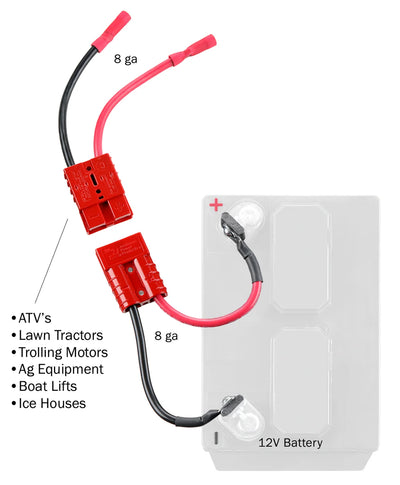 Connect-Ease 12V trolling motor quick connect wiring diagram