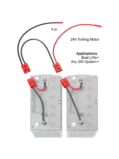 Connect-Ease 24V trolling motor battery wiring diagram