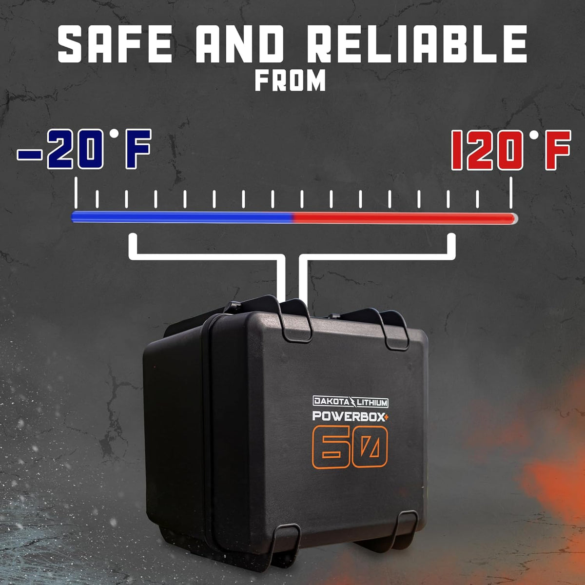 Dakota Lithium PowerBox60 safe and reliable waterproof power station
