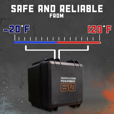 Dakota Lithium PowerBox60 safe and reliable waterproof power station