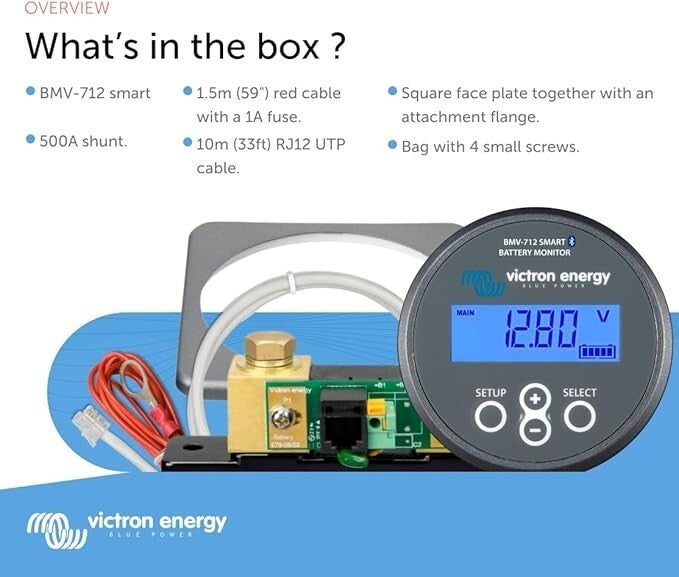 Victron battery monitor for Dakota Lithium off-grid power system