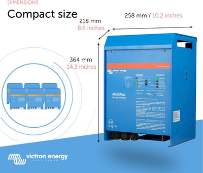 Victron MultiPlus 12V 3000VA compact inverter charger