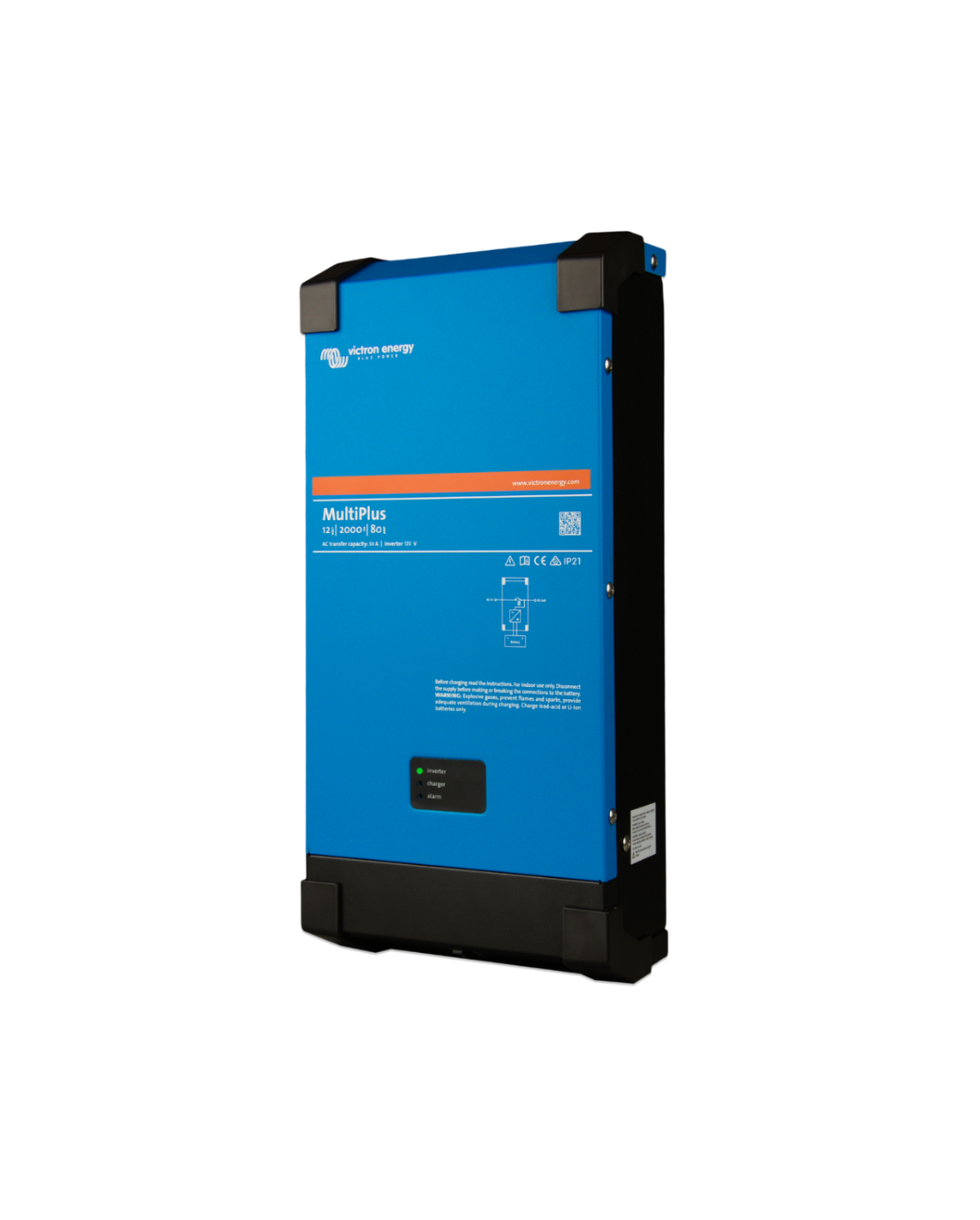 Victron MultiPlus 12V 2000VA inverter charger side view