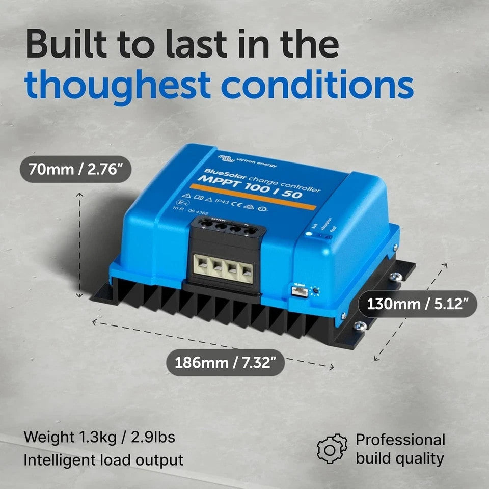 Victron SmartSolar MPPT 100/50 solar charge controller features