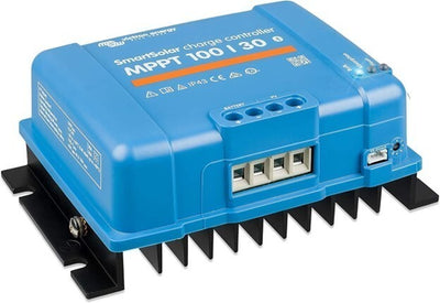 Victron SmartSolar MPPT 100/30 solar charge controller terminal view