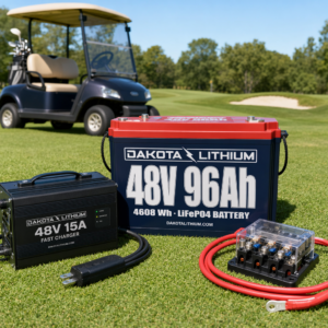 48V96Ah Golf Cart Battery Bundle with Charger